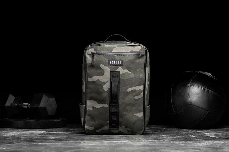 Women's Nobull Waxed Canvas Backpack Bags Camo | SG O3233K